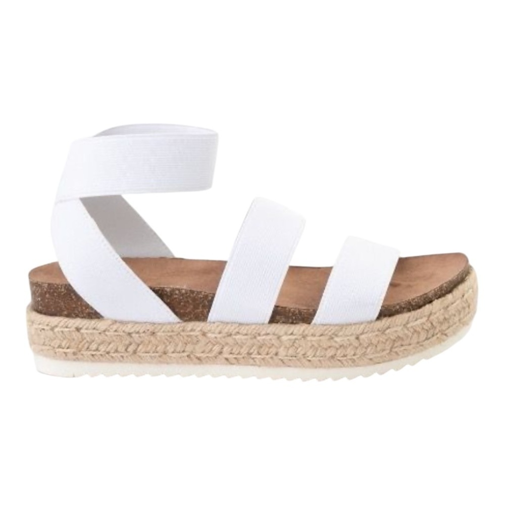 Madden Girl Carly Espadrilles Platform in White NIB - Picture 5 of 5